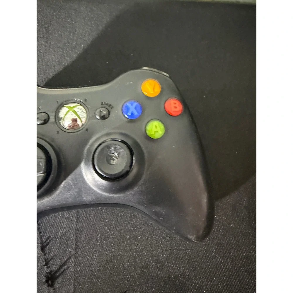 Microsoft Xbox 360‎ Wireless Controller Black Good Condition Model 1403 OEM